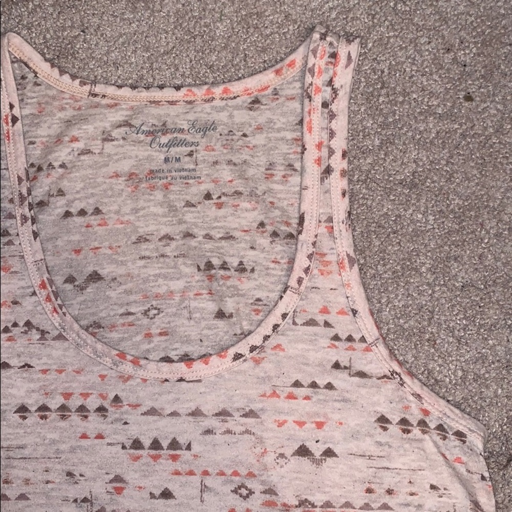 American Eagle peach burnout tank top